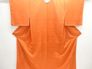 未使用品　霞模様織り出し一つ紋色無地着物